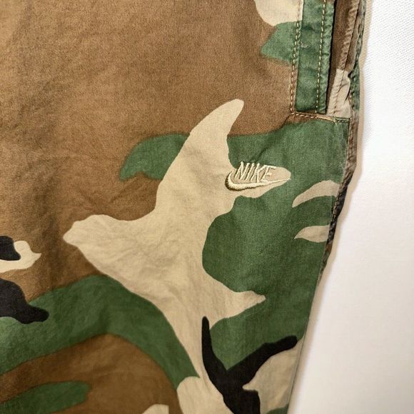 Men’s XL Nike Y2k Camo Skate Hiking Pants Drawstring Convertible Pants VTG RARE - Picture 11 of 15